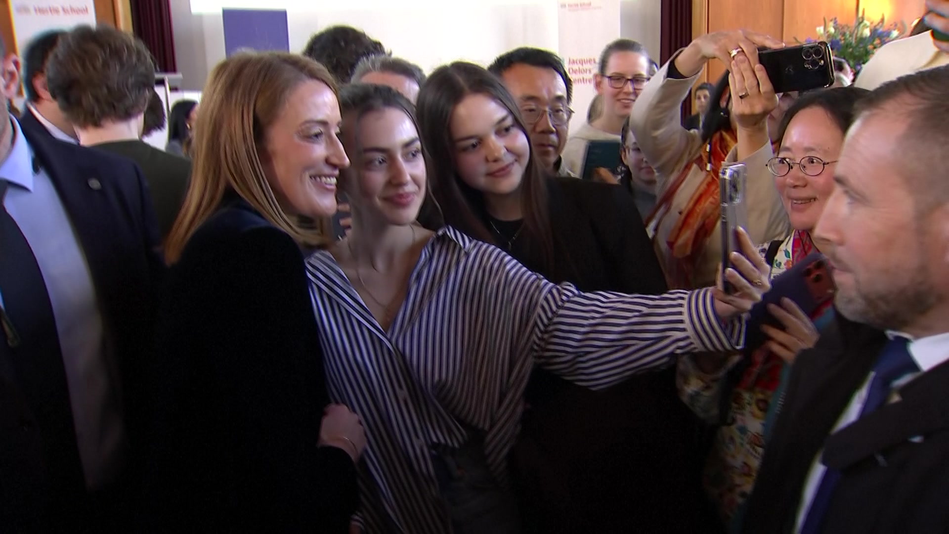 Official visit by Roberta METSOLA, EP President to Berlin (Germany) - Townhall Discussion with Students: extracts from the event